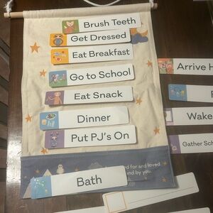 Slumberkins Daily Routine Chart with Cards